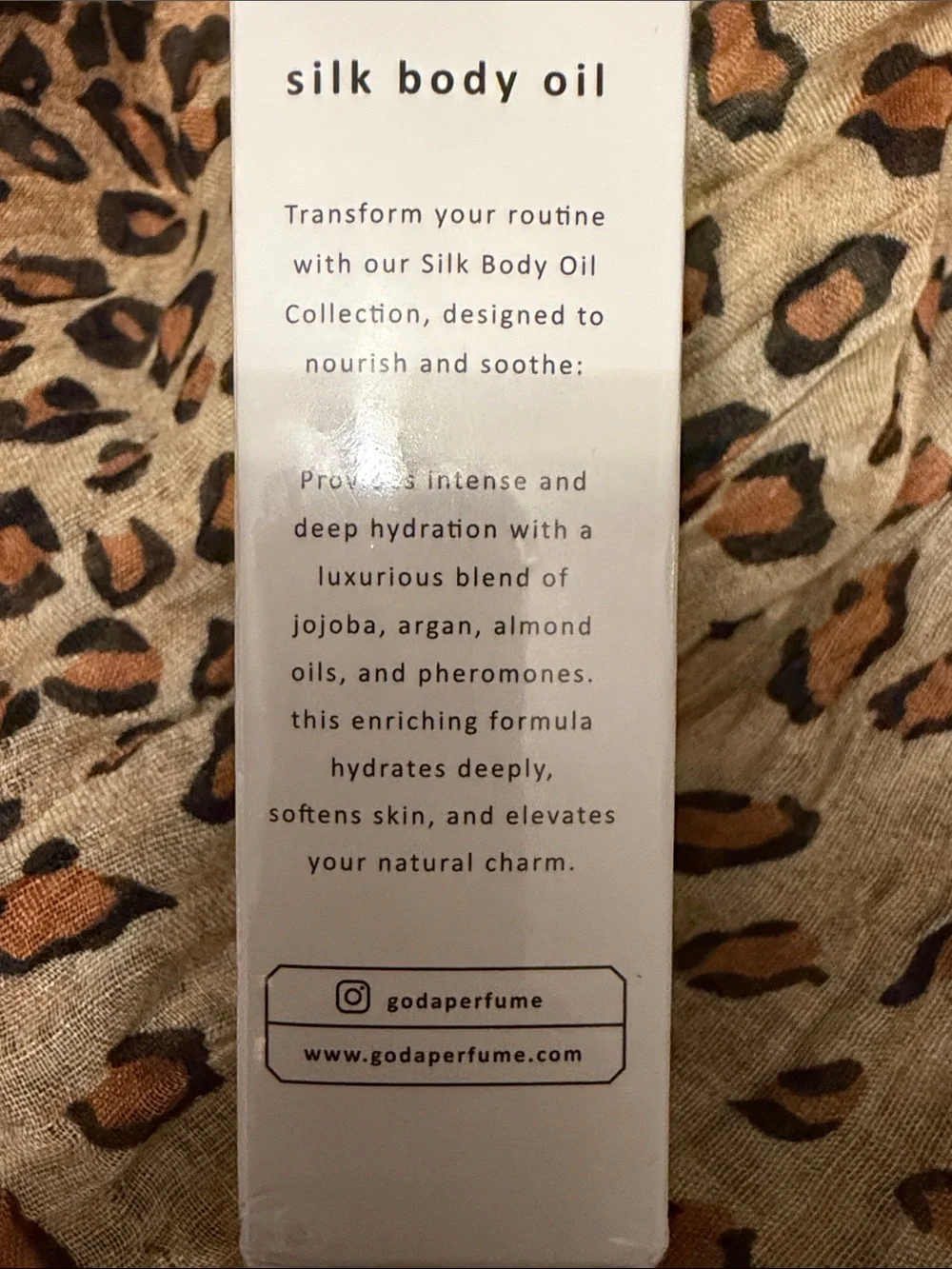 GODA Silk Body Oil — PHEREMONE Infused Body Oil. Sealed! BNIB